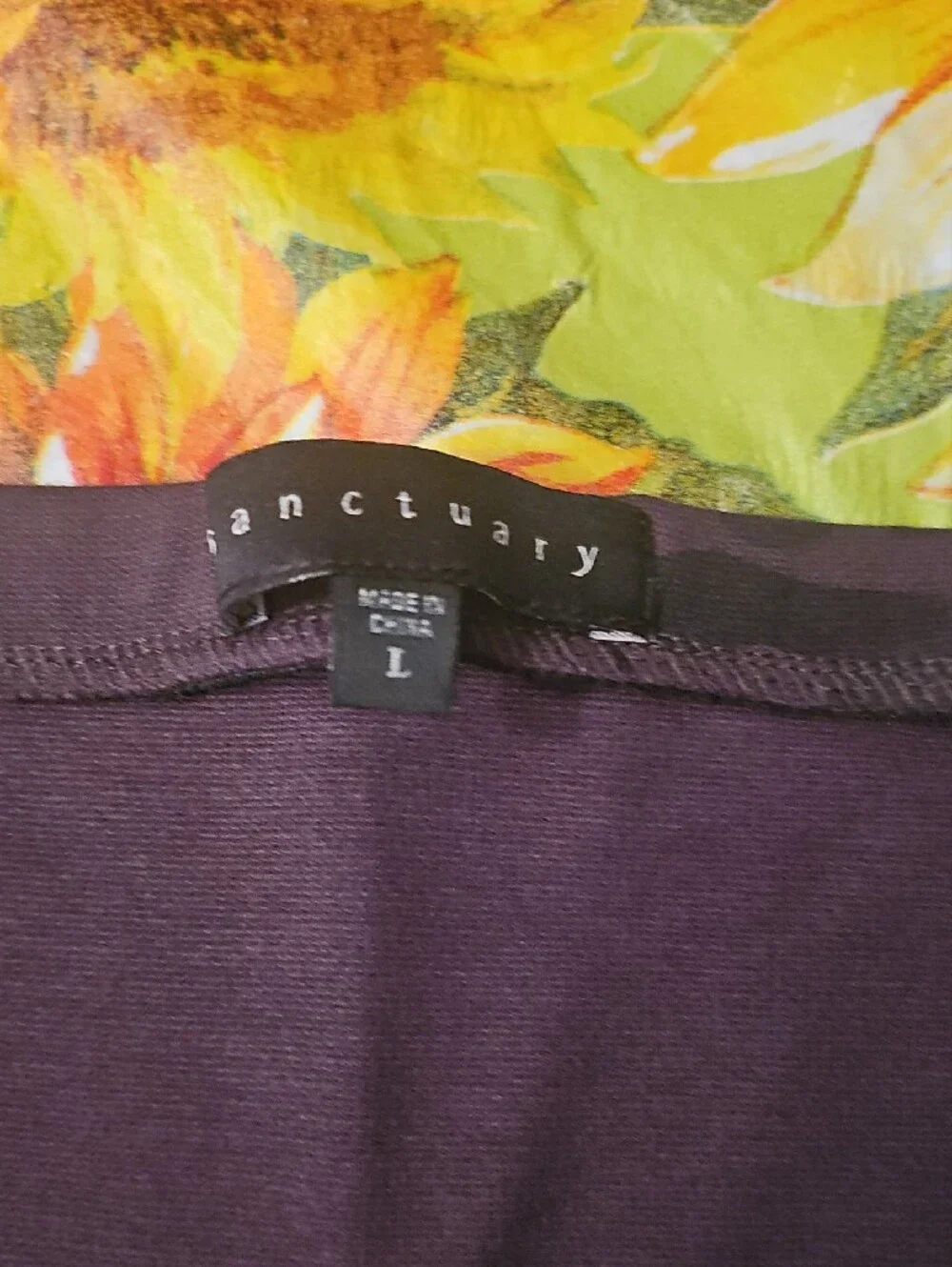 Sanctuary Purple Camouflage Pencil Skirt